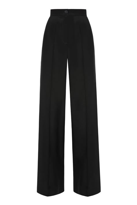 Black Winter Pants, Classic Pants Women, Black Slacks Women, Black Classic Pants, Teenage Closet, Straight Black Pants, Womens Slacks, Black Straight Pants, Slacks Women