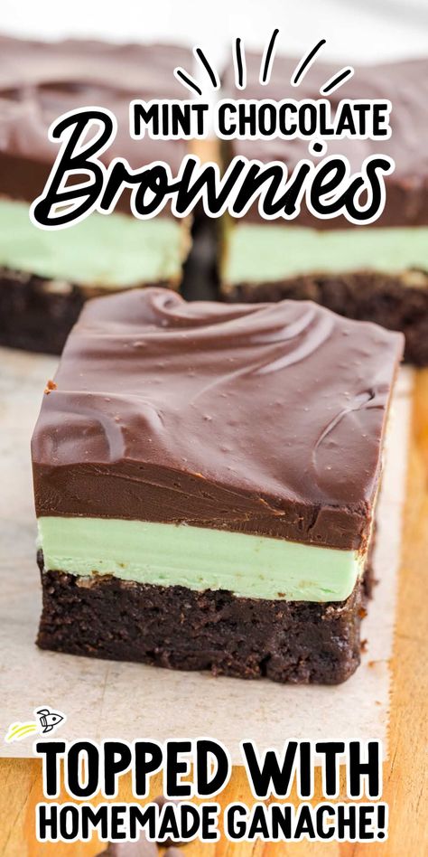 Starbucks Mint Brownies, Mint Icing For Brownies, Mint Frosted Brownies, Choc Mint Brownies, Mint Chocolate Fudge Brownies, Chocolate Mint Squares, Mint Frosting For Brownies, No Bake Mint Chocolate Bars, Mint Brownies With Chocolate Ganache