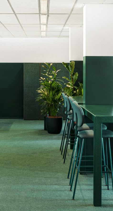 Green Office, Office Floor, Green Flooring, Corporate Interiors, Colorful Space, Office Plants, Office Snapshots, Workplace Design, Commercial Office