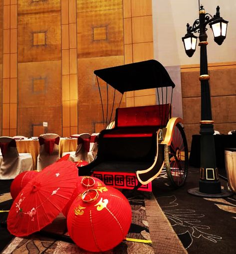 Old Shanghai Themed Props Set Up | Oriental Theme Decoration | CNY Theme Decoration | Oriental Wedding Decoration | Event Prop Hire Old Shanghai Decor, Old Shanghai Style, Cny 2025, Shanghai Style, Shanghai Night, Imperial China, Indochine Style, Singapore Wedding, Decoration Event