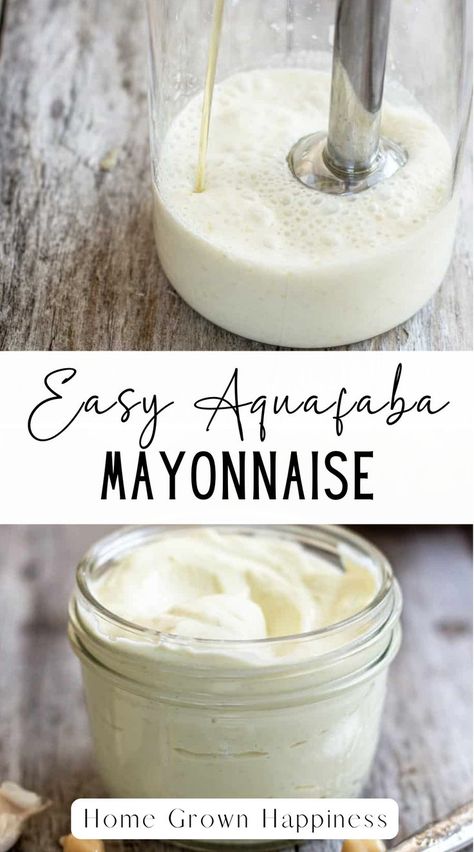 This easy vegan mayo recipe makes a thick and creamy vegan mayonnaise with an optional garlic kick. It’s super easy to make your own mayo! Instead of using egg yolks and egg whites, this vegan recipe uses chickpea brine as a base. Best Foods Mayonnaise Recipe, Veg Mayonnaise Recipe, Aquafaba Mayonnaise, Garlic Mayo Recipe, Easy Mayo Recipe, Using Egg Yolks, Vegan Mayo Recipe, Vegan Mayonaise, Homemade Mayo Recipe