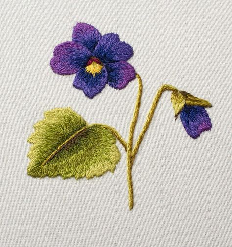 violet | Needlepainting by Designer Trish Burr. 2.5" x 2.5" … | Flickr Trish Burr, Needle Painting, Hand Embroidery Kits, Pretty Embroidery, Tambour Embroidery, Embroidery Design Sets, Floral Embroidery Patterns, Hand Embroidery Kit, Hand Embroidery Projects