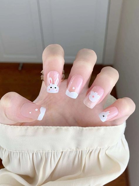 Do It Yourself Nails, Classy Nail Art Ideas, Teen Nails, Bunny Nails, Hello Nails, Winter Nails Acrylic, Cute Christmas Nails, Simple Gel Nails, Pretty Gel Nails