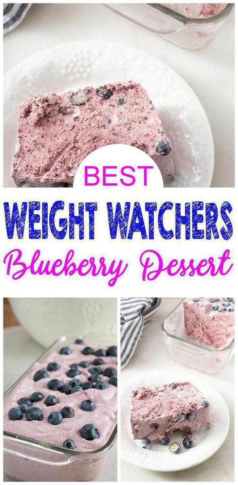 Look at this Weight Watchers desserts. You can make this Weight Watchers blueberry fluff with this easy WW recipe. No bake Weight Watchers blueberry fluff to make today. This is a great Weight Watchers recipe with #smartpoints. Make for 4th of July, Father's day desserts or camping food. Get ready to make the BEST #blueberry frozen desserts. Ww Healthy Snacks, Weight Watchers Blueberry Desserts, Low Fat Blueberry Recipes, Low Cal Deserts Easy, Ww Football Food, Weight Watcher For Diabetics, Low Calorie Desserts With Cool Whip, No Bake Frozen Desserts, Low Cal Blueberry Desserts