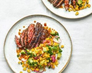 Sirloin Recipes, Grilled Ribs, Roasted Mediterranean Vegetables, Steak And Chips, Vegetable Lasagne, Dinner Beef, Charred Corn, Beef Steak Recipes, Chicken Taco Recipes