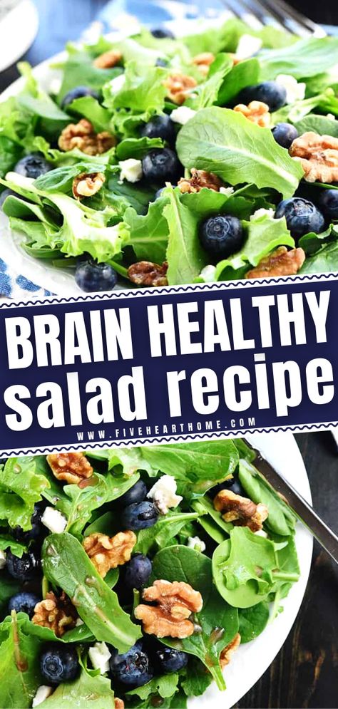 Are you looking for an easy way to consume brain-protective food? Based on the MIND Diet, this recipe includes layers of leafy greens, berries, nuts, and other ingredients for a delicious, healthy salad that even kids will scarf down. Enjoy it as a side dish for dinner! Mind Diet Recipes, The Mind Diet, Acid Reflux Diet Meals, Brain Healthy Foods, Acid Reflux Recipes, Salad Diet, Mind Diet, Acid Reflux Diet, Baking Soda Beauty Uses