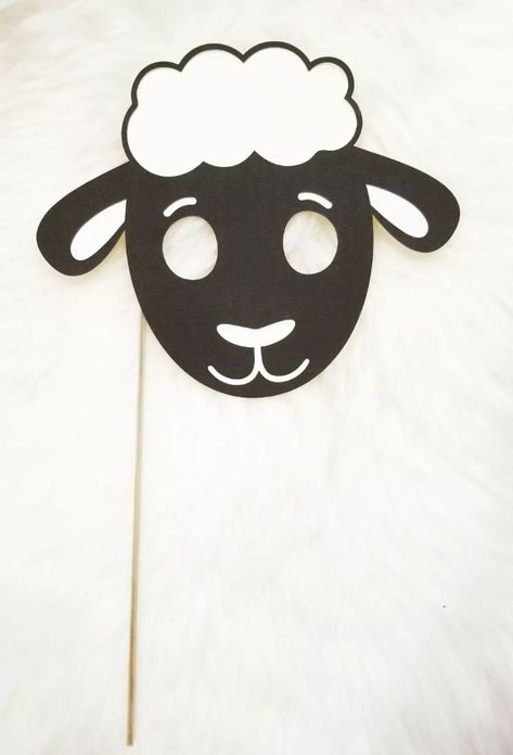 Sheep Mask, Masks Crafts, School Craft, Paper Animals, School Crafts, Sheep, Paper Crafts, Mask, Sewing