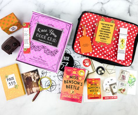 Love books and surprises? Read Once Upon A Book Club November 2020 review + grab coupon! This subscription sends a new book with fun story-related gifts! Once Upon a Book Club Review + Coupon - November 2020 Adult Box → https://hellosubscription.com/2021/01/once-upon-a-book-club-november-2020-subscription-box-review-coupon-adult-box/ #OnceUponABookClub #subscriptionbox Monthly Book Subscription Boxes, Beetle Illustration, Pom Pom Sandals, La Life, Orange Boxes, Love Books, Subscription Boxes, Travel Themes, Subscription Box