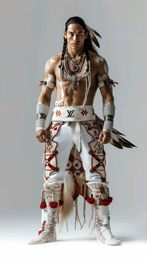 Native Outfits, Native American Artwork, Aztec Fashion, American Men, Native American History, American Clothing, Native Art, American Pride, American People