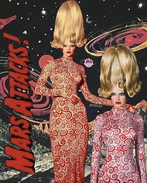 Futuristic 60s, Retro Futurism Fashion, Venetian Costumes, Futurism Fashion, Avant Garde Hair, Mars Attacks, Space Cowgirl, Circus Costume, Cowgirl Birthday