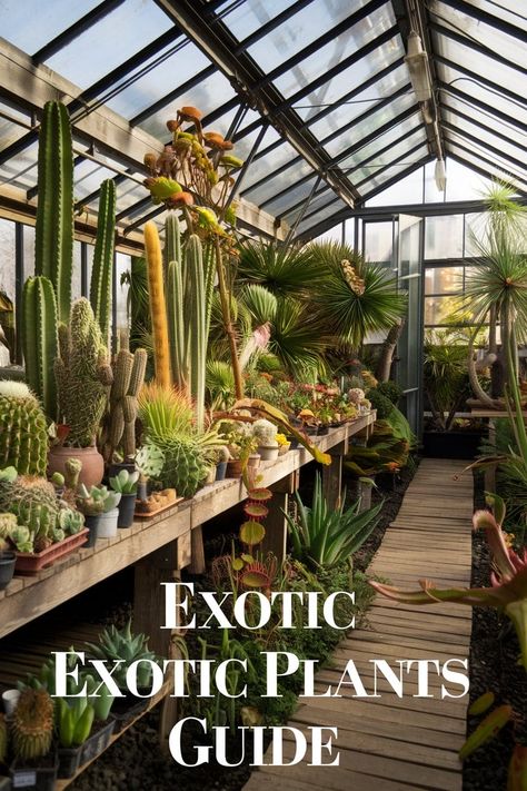 Add Exotic Flair with Tropical Greenhouse Plants Tropical Greenhouse Design, Greenhouse Party, Greenhouse Construction, Tropical Greenhouses, Greenhouse Plants, Greenhouse Growing, Best Plants, Plant Guide, Diy Greenhouse