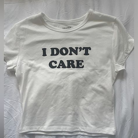 White Baby Tee Size Small Cute Baby Tees, Fall Thrift, Thrift Board, White Baby Tee, Funny Baby Tees, French Baby, Paisley Print Blouse, Baby Tees, Embroidered Tee