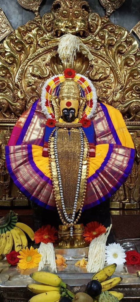 Ambabai Kolhapur Painting, Mahalaxmi Hd Wallpaper, Mahalakshmi Goddesses Hd Wallpaper, Mahalakshmi Goddesses, Mallikarjuna Swamy, Gaja Lakshmi, Shree Swami Samarth Hd Images, Baby Murugan Paintings, Lakshmi Temple