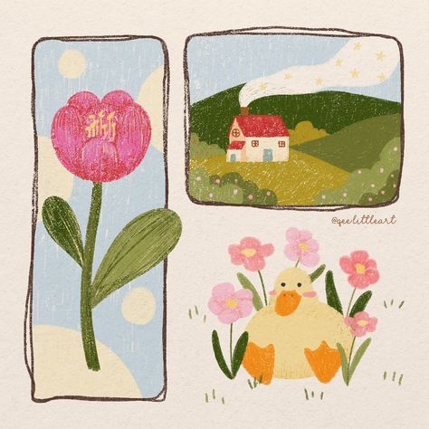 All Posts • Instagram Cute Small Illustration, Cute Cottage Illustration, Cottage Core Drawings, May Clipart, August Illustration, Cute Bird Illustration, May Illustration, August Drawing, Cottagecore Illustration