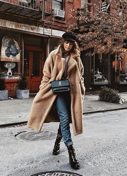 Today´s inspo: teddy coat Winter Outfits Elegant, Teddy Coat Outfit, Cute Winter Coats, Mantel Outfit, Winter Coat Outfits, Outfit Festival, Best Winter Coats, Peacoats, Coat Outfit