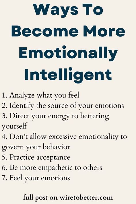 , including mindfulness, self-awareness, and empathy. #emotionalintelligence #selfimprovement How To Become Emotionally Intelligent, How To Become More Intelligent, How To Be More Intelligent, How To Be Intelligent, How To Become Intelligent, Become Intelligent, Intelligence Tips, Identify Emotions, Useful Facts