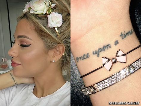 Rose Side Tattoo, Rose Tattoo On Side, Gabriella Demartino, Gabi Demartino, French Quote, Small Rose Tattoo, Colored Glasses, Steal Her Style, Girly Girl Outfits