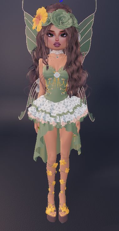 Dit Outfit Combos, Dti Outfits Enchanted Night, Dti Outfit Ideas Theme Earthy Style, 18th Birthday Outfit Plus Size, Rain Forest Dti Outfit, Di Ethereal Theme, Dti Folklore Outfits Ideas, Earthy Dress To Impress Outfit, Earthy Dti Outfit