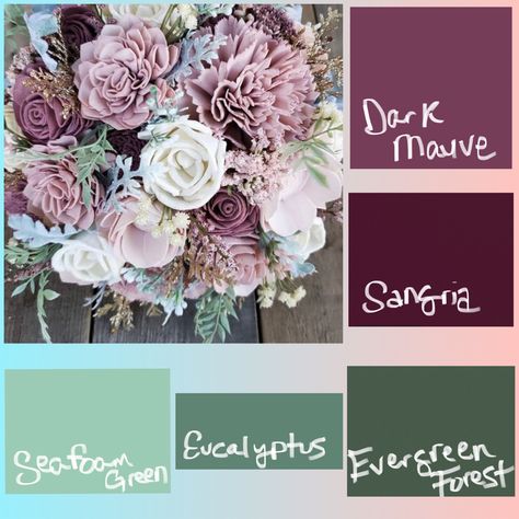 Wine And Mauve Wedding, Maroon And Lavender Wedding, Plum Wedding Palette, Emerald And Mauve Wedding, Fushia Wedding Color Schemes, Fall Wedding Purple Color Scheme, Wedding Pallet Ideas Colour Schemes Fall, Muave Aesthetic Wedding, Purple Wedding Color Palette