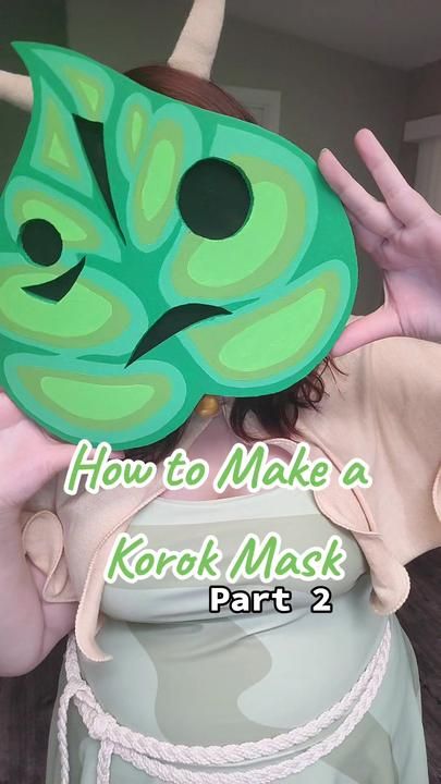 Korok Costume, Korok Cosplay, Korok Zelda, Foam Mask, Zelda Cosplay, Cosplay Inspiration, Costume Inspo, Cosplay Tips, Cosplay Ideas