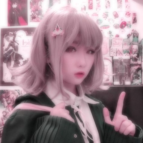 Chiaki Nanami Pfp, Chiaki Nanami Icons, Chiaki Cosplay, Chiaki Icon, Chiaki Nanami Cosplay, Solo Pfp, Nanami Chiaki, Chiaki Nanami, Lovely Things