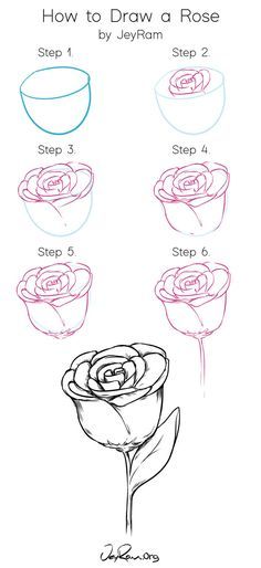 New Mahendi Design, Draw A Flower, Draw A Rose, Easy Flower Drawings, Draw Flowers, How To Draw Steps, Flower Drawing Tutorials, Most Popular Flowers, Drawing Course