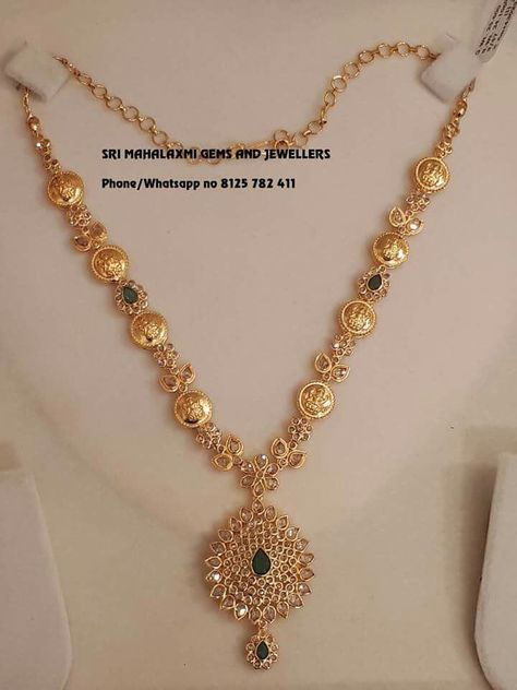 New Model Necklace Designs, New Necklace Designs Gold, Gold Earrings For Wedding, Simple Gold Necklace Designs, Necklace Designs Gold Indian, Simple Necklace Designs, Necklaces Ideas, Gold Necklace For Women, Gold Jewels Design