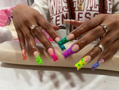 Cow Print Nails Colorful, Junk Nails, Fire Nails, Cow Print, Nail Tips, Christmas Nails, Long Nails, Nail Inspo, Cow