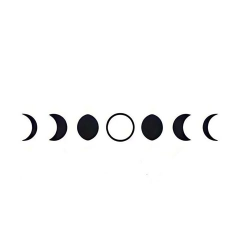 Simple Moon Phases Drawing, Simple Phases Of The Moon Tattoo, Moon Phases Small Tattoo, Moon Phases Tattoo Outline, Small Moon Phase Tattoo Simple, Moon Phases Leg Tattoo, Moon Phase Knee Tattoo, Moon Phases Tattoo Stencil, Moon Phase Drawing Simple