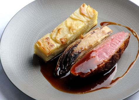 Seven recipes to cook in March Duck Breast Recipes, Potato Dauphinoise, Duck Breast Recipe, Potatoes Dauphinoise, Chicory Recipe, Duck Breast, Great British Chefs, Duck Recipes, Breast Recipe