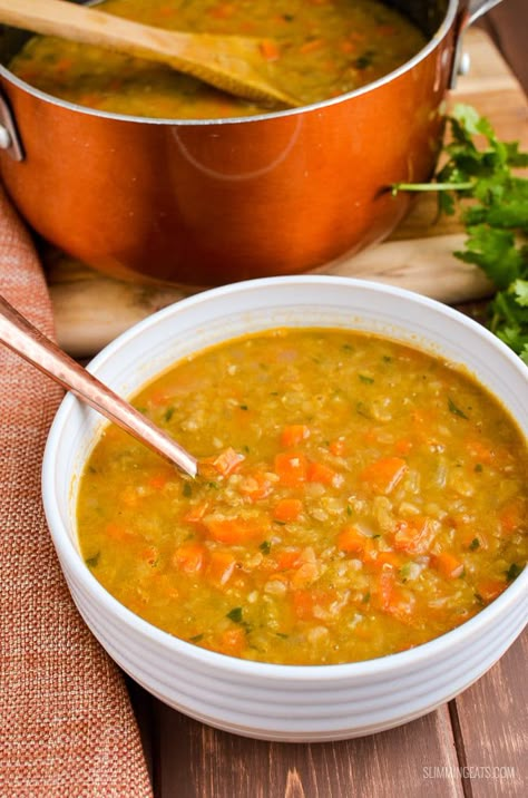 Soup Maker Recipes, Carrot And Lentil Soup, Spicy Carrots, Soup Maker, Lentil Soup Recipes, Bean Soup Recipes, Syn Free, Carrot Recipes, Lentil Recipes