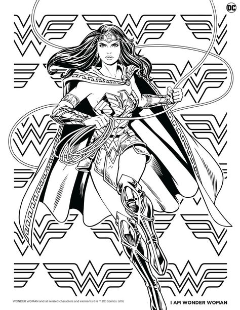 Wonder Woman Coloring Pages, Woman Coloring Pages, Amazing Coloring Pages, People Coloring Pages, World Of Color, Get Creative, Coloring Page, A World, Coloring Pages