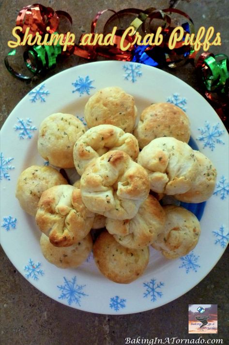 Shrimp Puffs, Appetizer For Party, Tornado Recipe, Crab Puffs, Crab And Shrimp, Elegant Appetizers, Foodie Friends, Foodie Recipes, Daily Meals