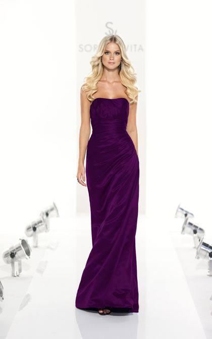 Full length dark purple bridesmaid dress by Sorella Vita. (Style 8107) Dark Purple Bridesmaid Dresses, Sorella Vita Bridesmaid Dresses, Purple Bridesmaid Dress, Purple Bridesmaid, Wedding Dress Gallery, Frosé, Purple Bridesmaid Dresses, Dress Gallery, Cheap Bridesmaid