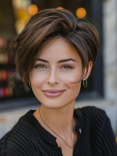 Long Face Haircuts, Sassy Haircuts, Stylish Short Haircuts, Long Face Hairstyles, Fall Hair Cuts, Medium Curly Hair Styles, Pixie Hair, Long Faces, Haircut For Thick Hair