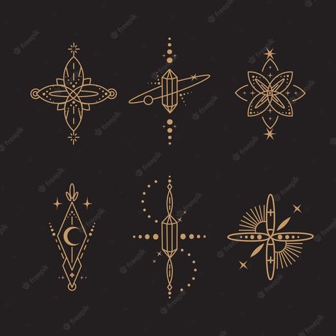 Premium Vector | Celestial magic art mystical and esoteric elements Astrology Illustration, Mystical Elements, Art Mystical, Celestial Magic, Evelyn Hugo, Story Board, Psd Icon, Magic Art, Build Your Brand