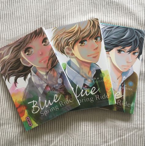 Io Sakisaka / Blue Spring Ride / tomes 7 8 9 / #manga #shojo #anime Io Sakisaka, Blue Spring Ride, Blue Springs Ride, Shojo Anime, Ao Haru, Blue Spring, Blue Springs, Cardcaptor Sakura, Roman Empire