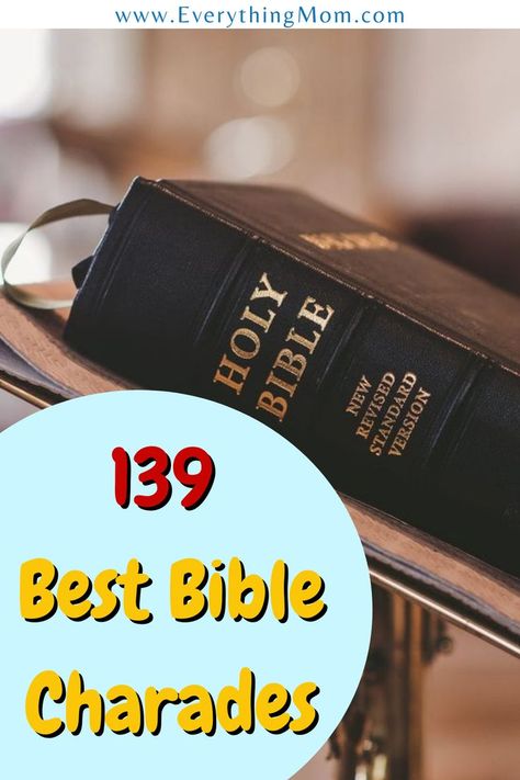 Scripture Charades Lds, Charades Word List, Bible Charades, Church Game Night, Kids Church Games, Charades Words, Pathfinder Club, Charades For Kids, Good Scriptures