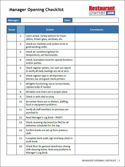 Amazing Restaurant Cash Handling Policy Template Restaurant Checklist, Log Book Template, Closing Checklist, Food Safety And Sanitation, Building A Business Plan, Bar Manager, Kitchen Checklist, Restaurant Business Plan, Restaurant Manager