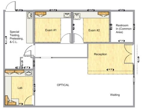 via...Barbara Wright's design book Optometry Office Floor Plan, Clinic Plan, Optometry Practice, Eye Practice, Furniture Details Drawing, Dental Design Interior, Details Drawing, Optometry Office, Office Floor Plan