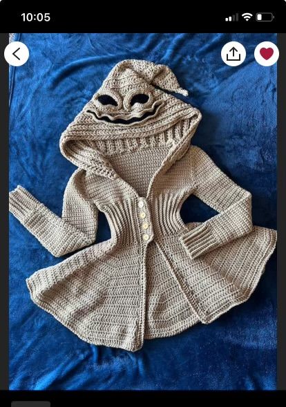 Crochet Hooded Jacket, Coat Crochet, Crochet Coat, Crochet Jacket, Costume Character, Warm Coat, Hooded Coat, Character Costumes, Sweater Pattern