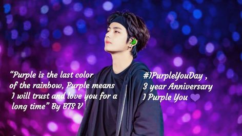 Purple Heart Meaning, Fun Group Photos, 3rd Year Anniversary, V Quote, 3 Year Anniversary, Funny Morning Pictures, Bts Lyrics Quotes, Bts Wallpaper Lyrics, Bts Group Photos