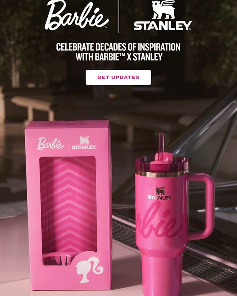 Look what’s coming this Fall from @stanley_brand! 🌸🩷 Which @barbie cup is your favorite?! 😍 🎀 #stanley #barbie #comingsoon #newcollection #share #fall #fallstyle #pinkpinkpink #september #september2024 #barbie65thanniversary Barbie Stanley Cup, Barbie Water Bottle, Barbie Icon, Pink Stanley, Stanley Brand, Fancy Cup, Stanley Cups, Barbie Logo, 65th Anniversary