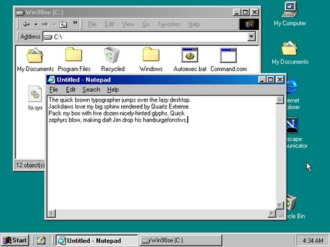 Windows 98 Notepad Retro Windows, Carrd Aesthetic, Computer Window, Windows Aesthetic, Untitled Notepad, Recycled Windows, Windows 95, Windows 98, Windows Computer