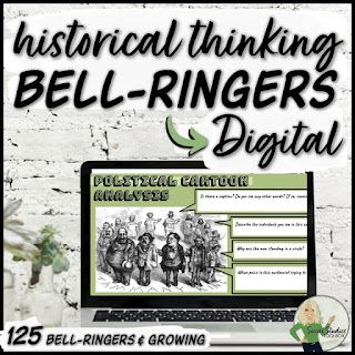 Standards-Based Social Studies Bell-Ringers (Bell Work, Warm-ups, Start-Nows) Social Studies Literacy Activities, Bell Ringers For High School History, Secondary Social Studies, World History Bell Ringers, Sixth Grade Social Studies, Western Hemisphere Social Studies, Progressive Era Activities, Social Studies Middle School Classroom, Social Studies Bell Ringers