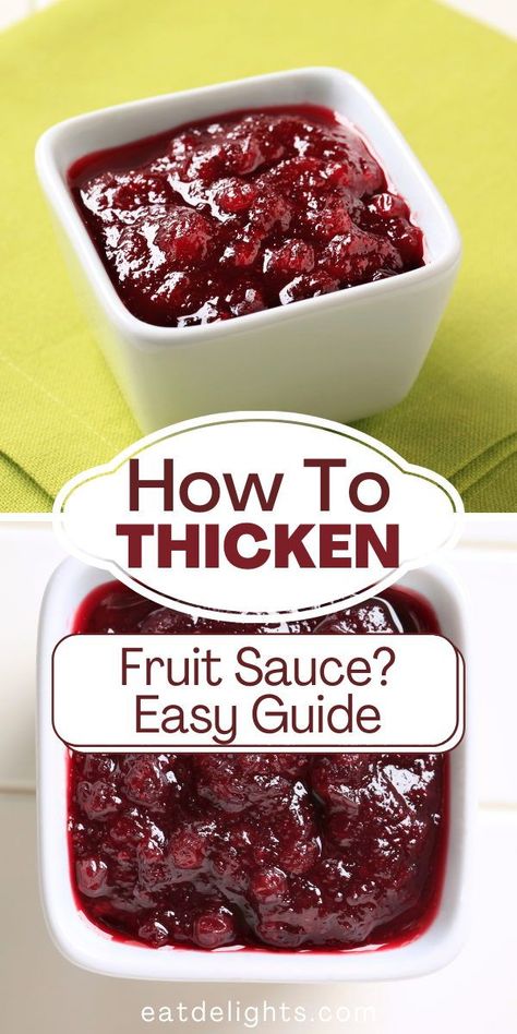 Fruit sauce is a type of sauce that contains fruit, and it can be served as an accompaniment to meat or fish. The most basic and commonly used method is starch or flour, either as a thickener or gelling agent. This article will discuss some of the more common thickening agents and how they can be used to thicken fruit sauces. Fruit Sauces, Stewed Fruit, Food Knowledge, Recipes Fruit, Compote Recipe, Fruit Sauce, Baking Hacks, Berry Sauce, Fruit Compote