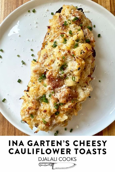 Cauliflower Toast Recipe, Recipes With Fish, Cauliflower Toast, Prosciutto Appetizer, Recipes With Fish Sauce, Cheesy Cauliflower, Cauliflower Cheese, Toasted Bread, Cheese Toast