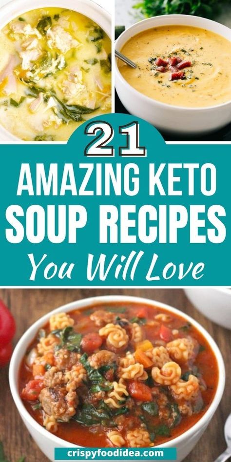 1200 Calorie Diet Meal Plans, Keto Soup Recipes, Low Carb Soups, Diet Soup, Diet Soup Recipes, Low Carb Soup Recipes, Keto Soups, Breakfast Low Carb, Lazy Keto