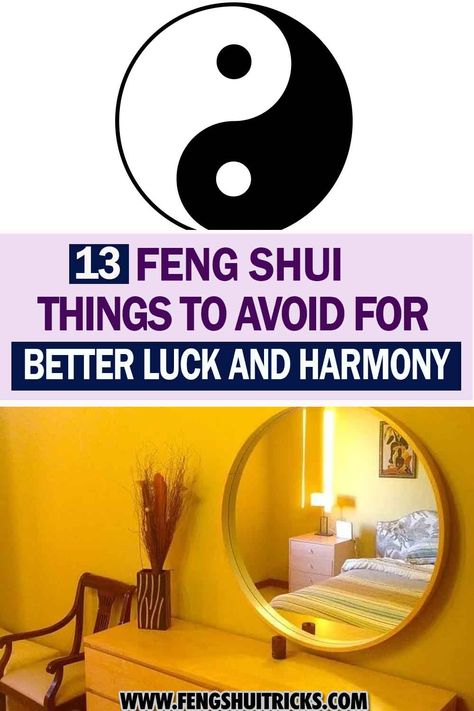 There are also certain common Feng Shui mistakes that should be avoided. Feng shui mistakes not only prevent the free flow of chi but may also unwittingly usher in unfavorable chi. Learn what common Feng Shui Things To Avoid if you want to attract prosperity and contentment into your life. Feng Shui Office Decor, Bathroom Feng Shui, Japanese Bedrooms, Feng Shui Mirrors, Feng Shui Office, Feng Shui Basics, Feng Shui Money, Chi Energy, Feng Shui Principles