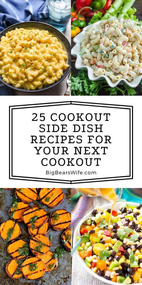 Cookout Dishes, Burger Sides, Cookout Menu, Southern Comfort Food Recipes, Cookout Sides, Cookout Side Dishes, Bbq Dishes, Side Items, Southern Comfort Food